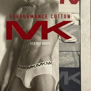 Michael Kors White Low-Rise Performance Cotton Briefs - 3 Pack